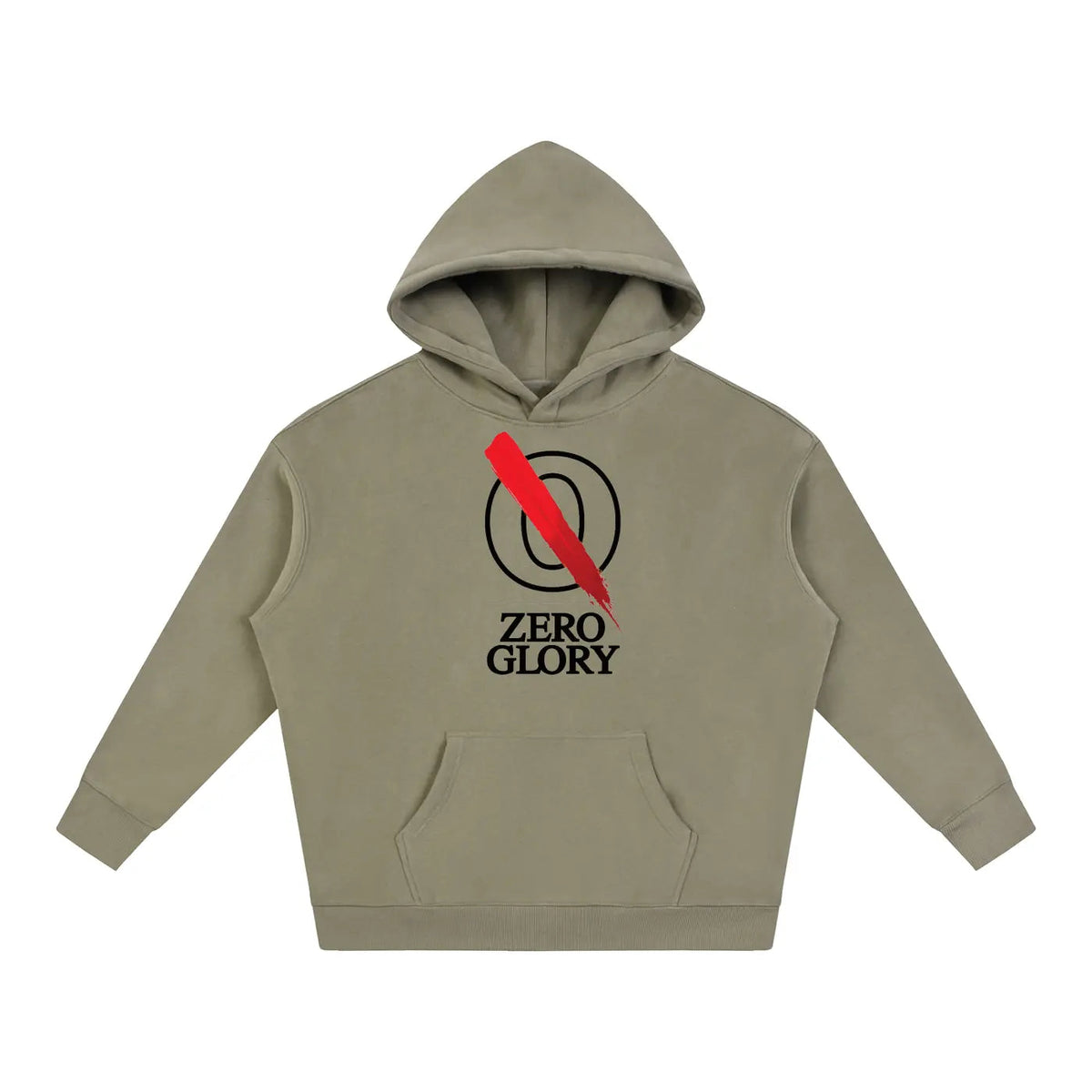 Zero Glory Gray Coffee Unisex Oversized Hoodie