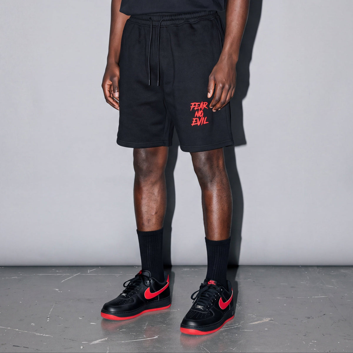 Zero Glory Fear No Evil Tank and Fleece Shorts Set — the bottom piece