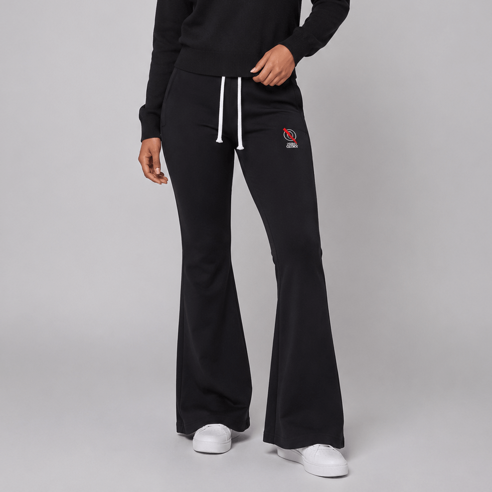 Women's Drawstring Flared Leg Pants