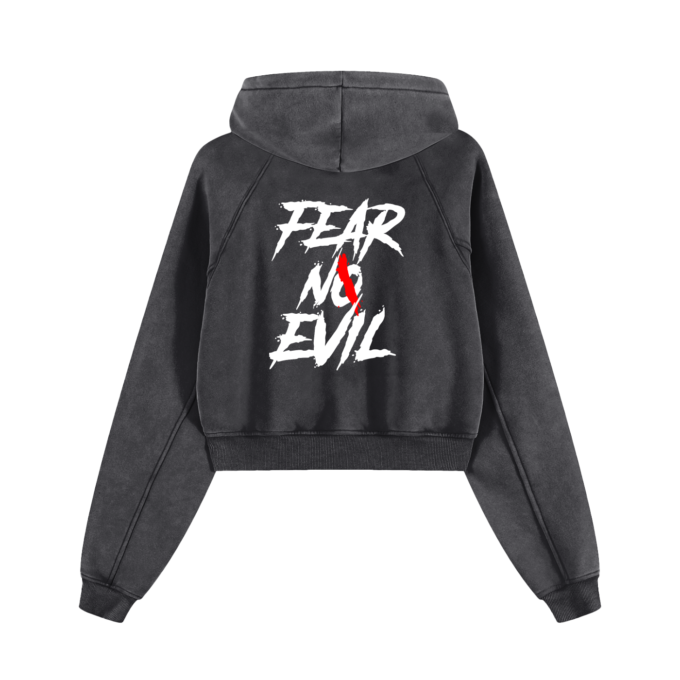 Zero Glory - Women’s Snow Washed Cropped Hoodie by Shannon Spence