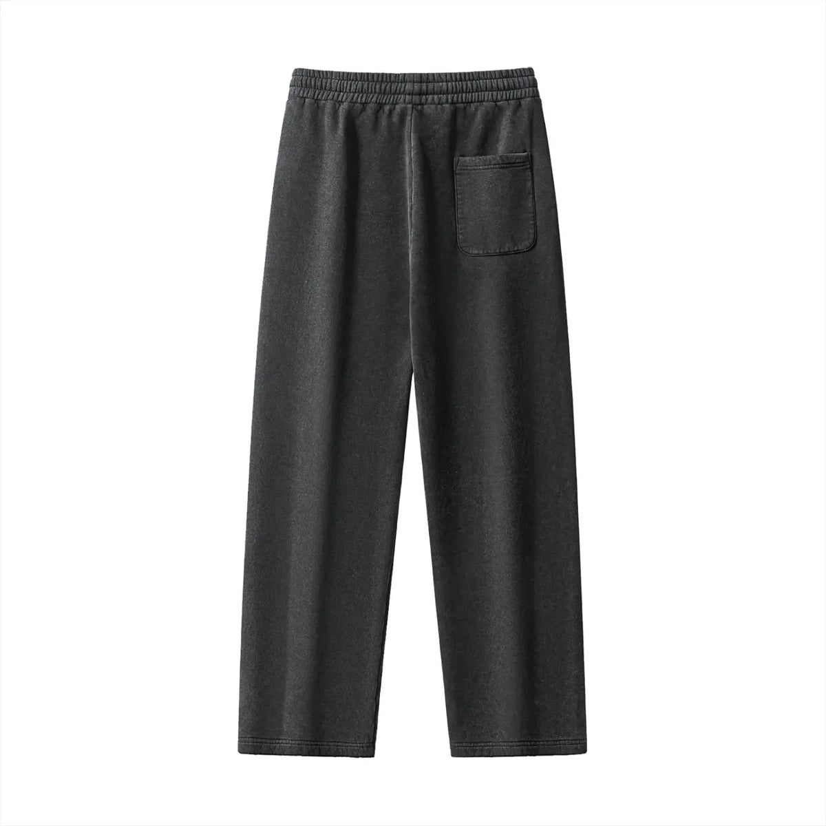 Zero Glory Washed Fleece Sweatpants in dark color with a relaxed straight-leg design and back pocket.
