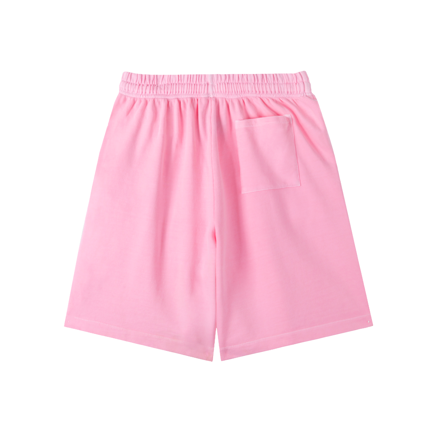 Unisex Pink Wash Cotton Shorts by Zero Glory