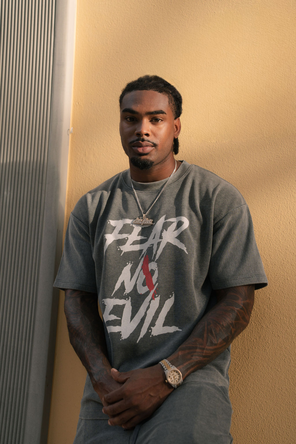 Fear No Evil “Ashes” Waffle Tee by Zero Glory