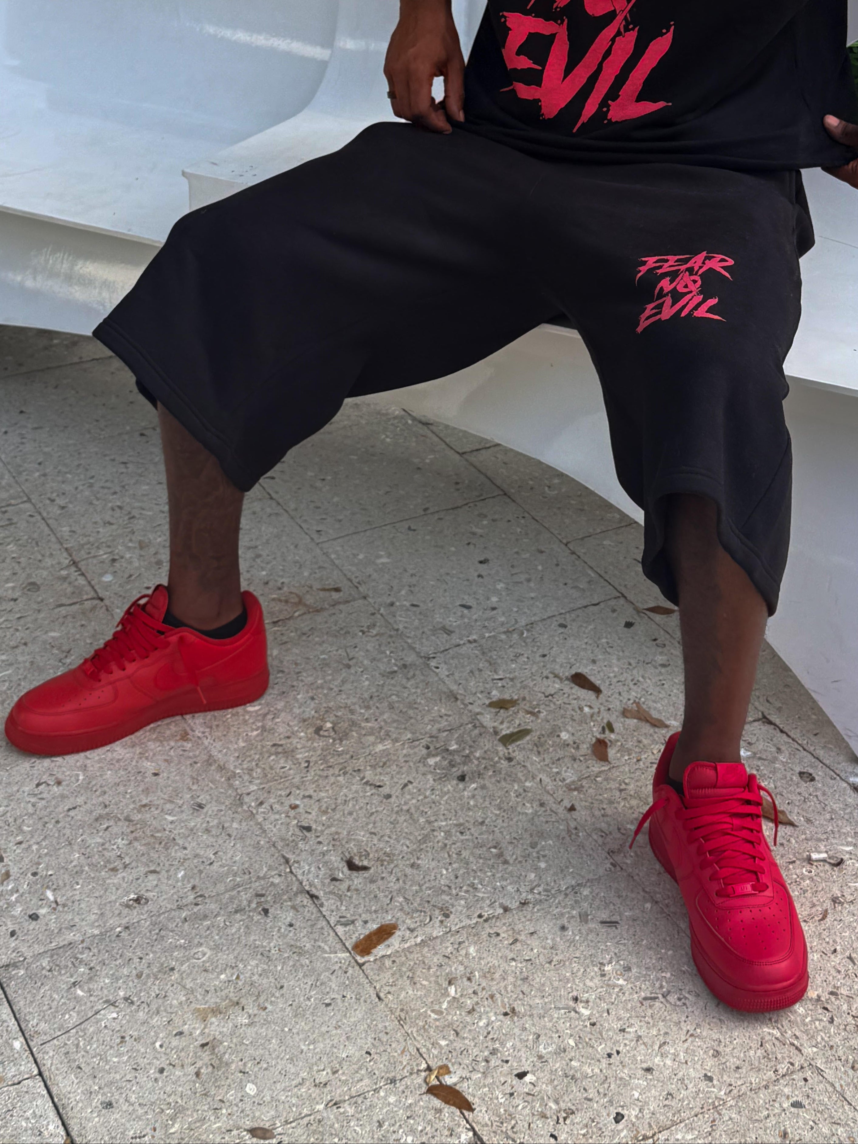 Fear No Evil “Sentinel” Unisex Jogger Shorts by Zero Glory