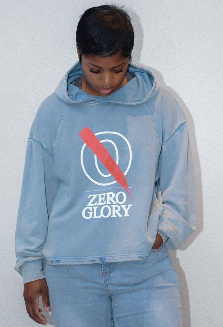 Denim “Fade” Hoodie by Zero Glory