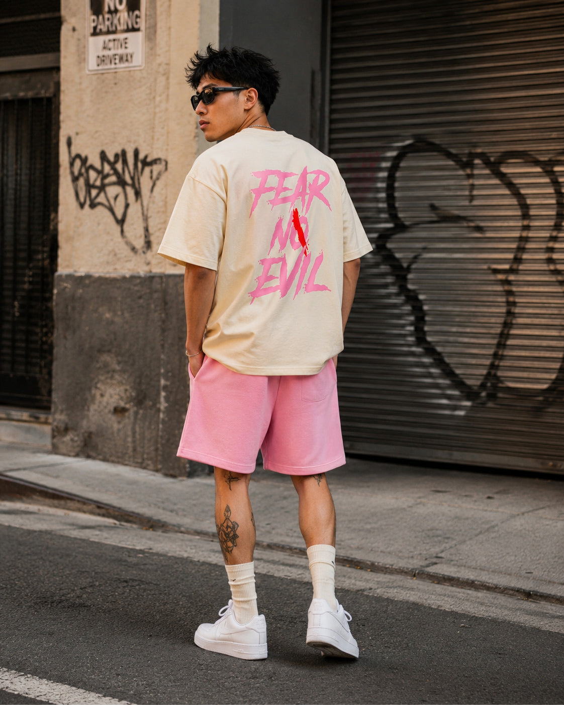 Vintage Unisex Pink/Cream Tee by Zero Glory