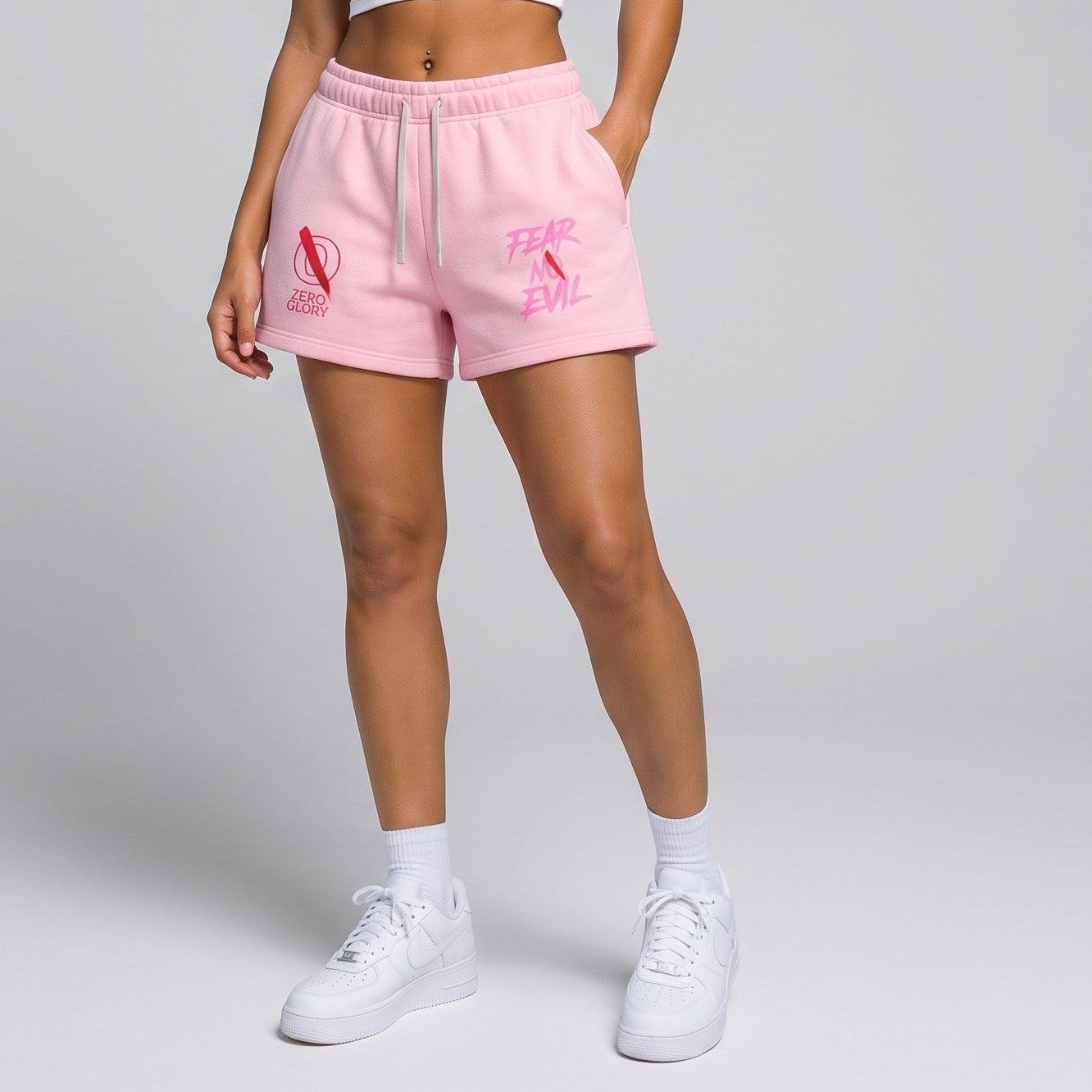 "Pink Petal" Sweat shorts (runs small)
