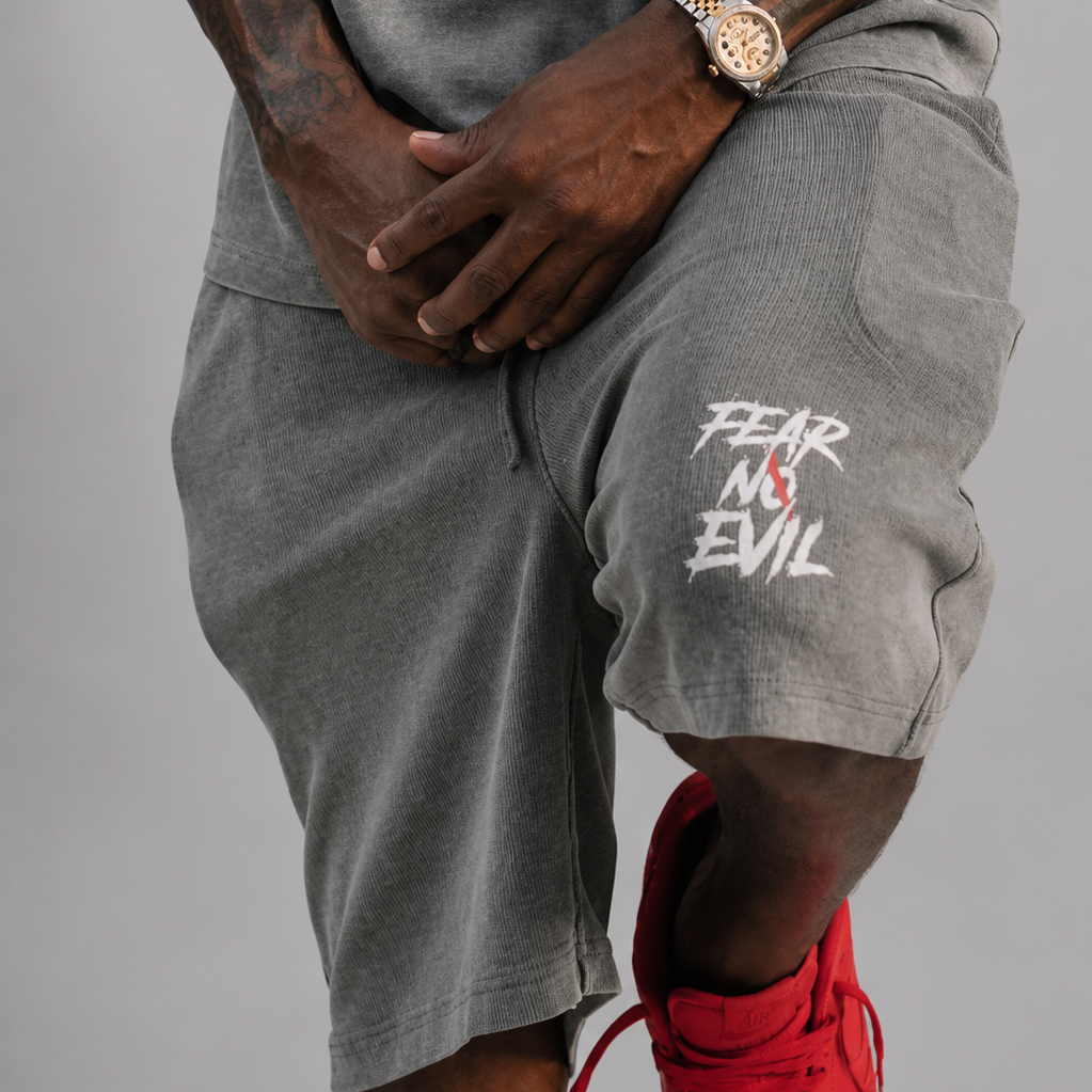 Ashes Waffle Shorts Fear No Evil  by Zero Glory