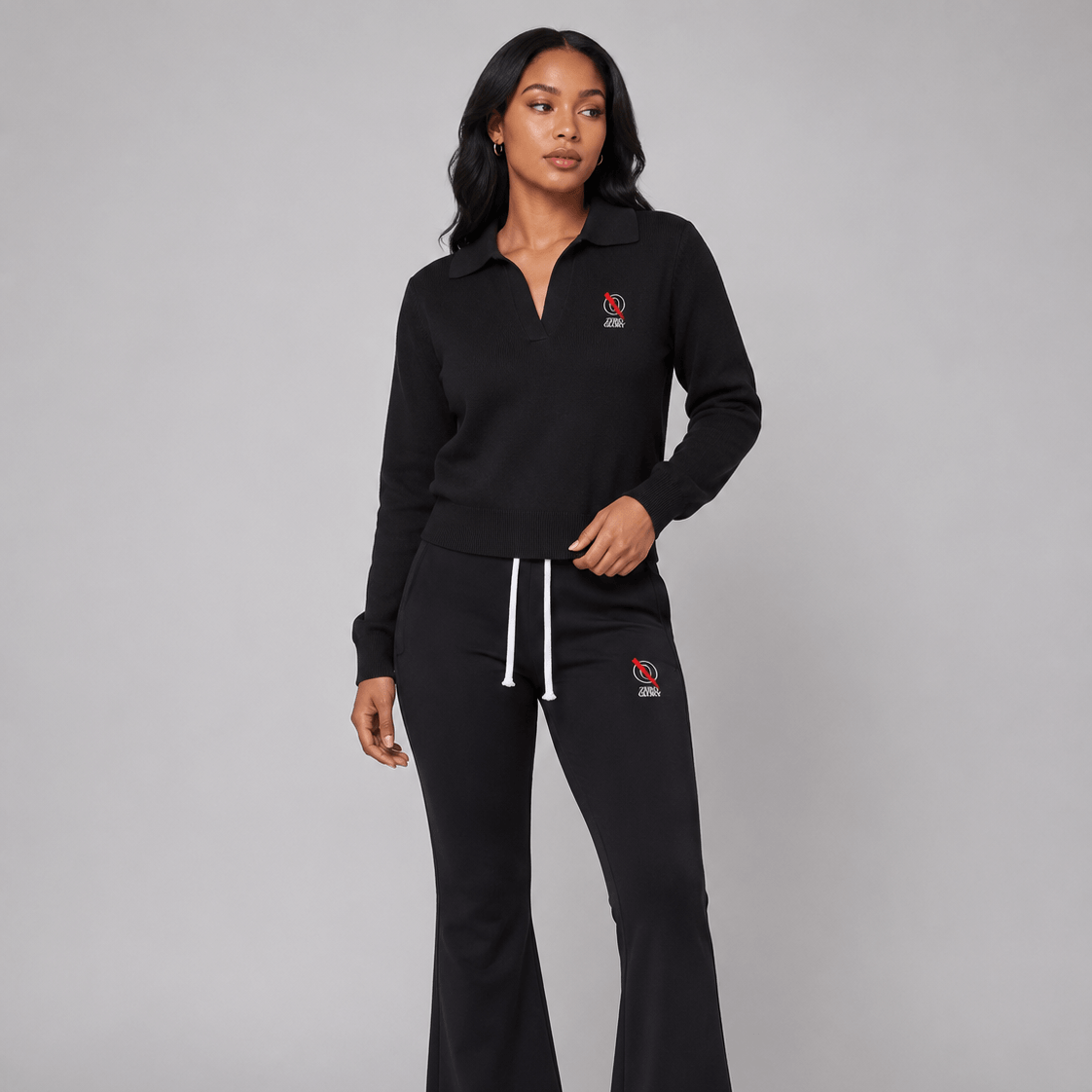 Women's Collared Knit Sweater