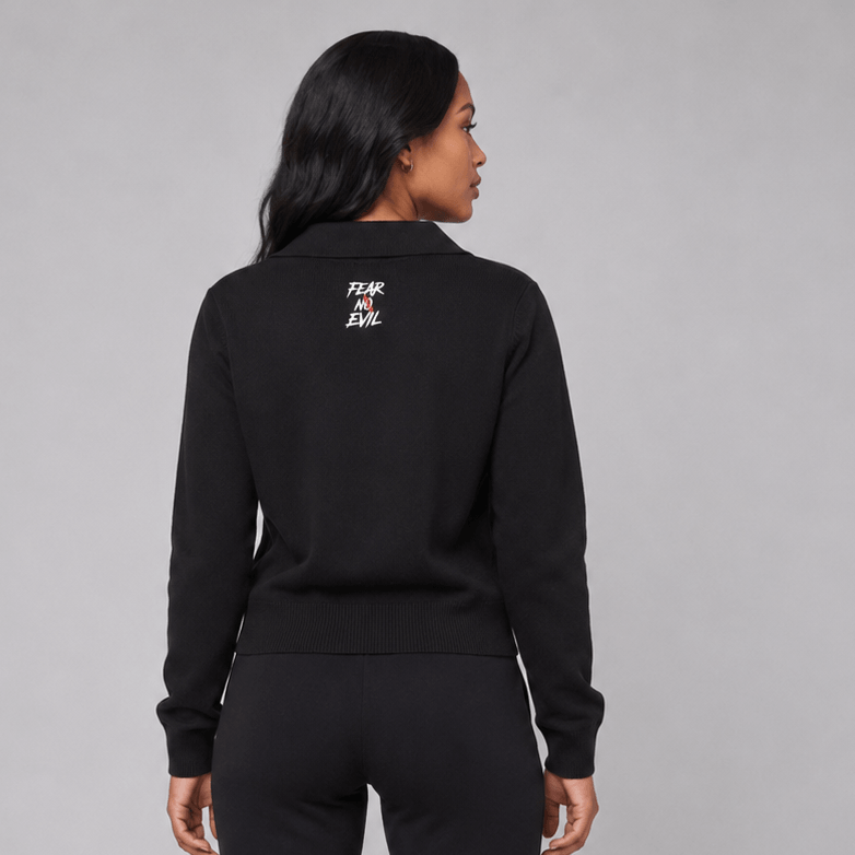 Women's Collared Knit Sweater