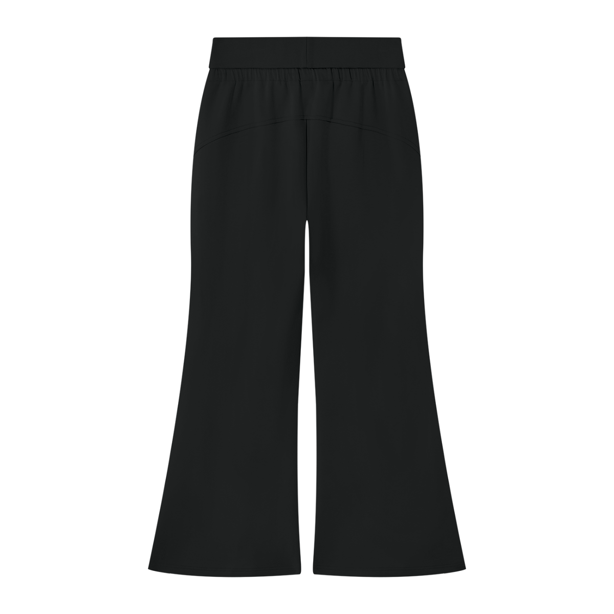 Zero Glory Women's Flared Leg Sweatpants in black — back view