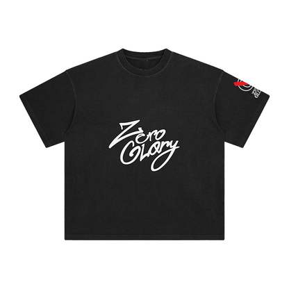 Zero Glory Black Washed T-Shirt by Shannon Spence