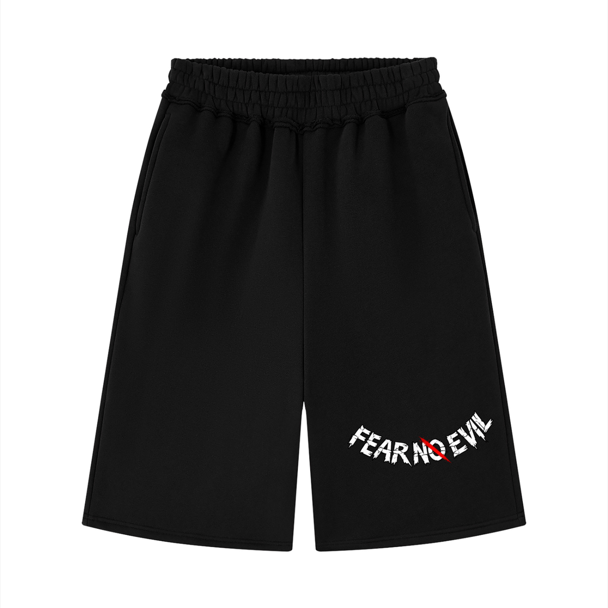 Fear No Evil Fleece Shorts — Zero Glory
