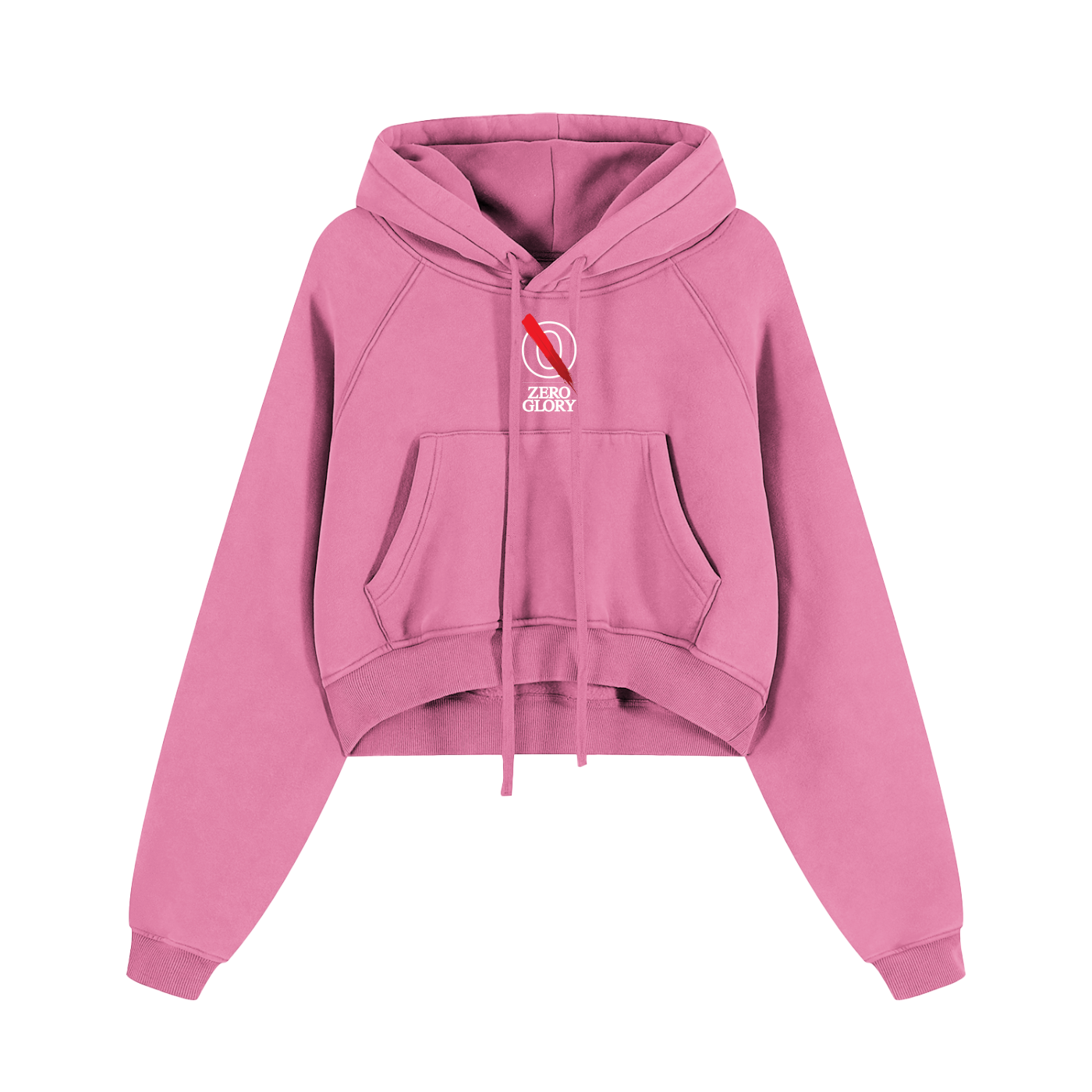Zero Glory - Women’s Snow Washed Cropped Hoodie by Shannon Spence
