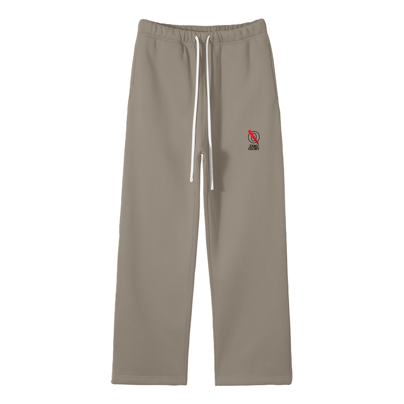 Zero Glory Gray Coffee unisex straight-leg sweatpants front view