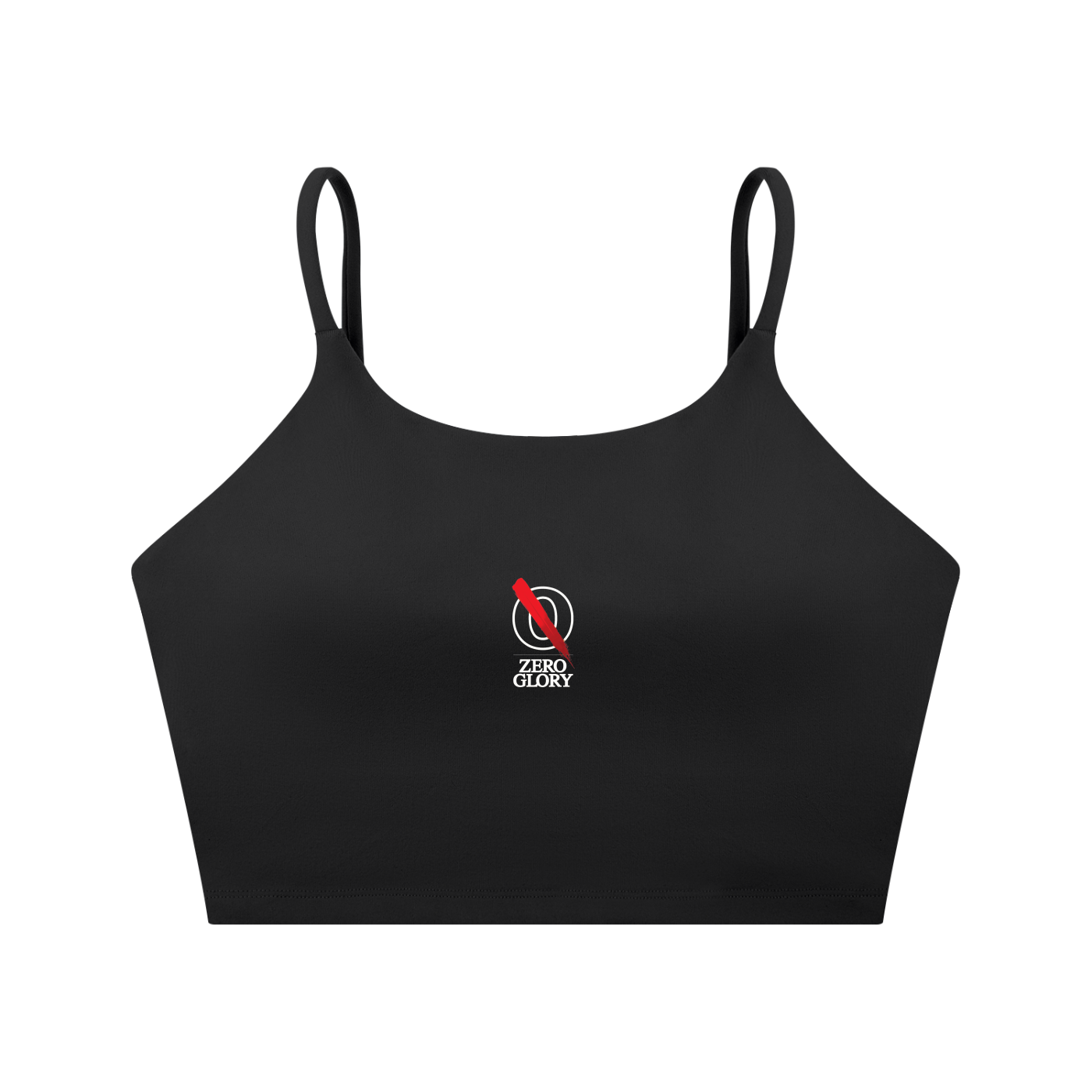 Front view of the Zero Glory Women’s Cropped Performance Tank