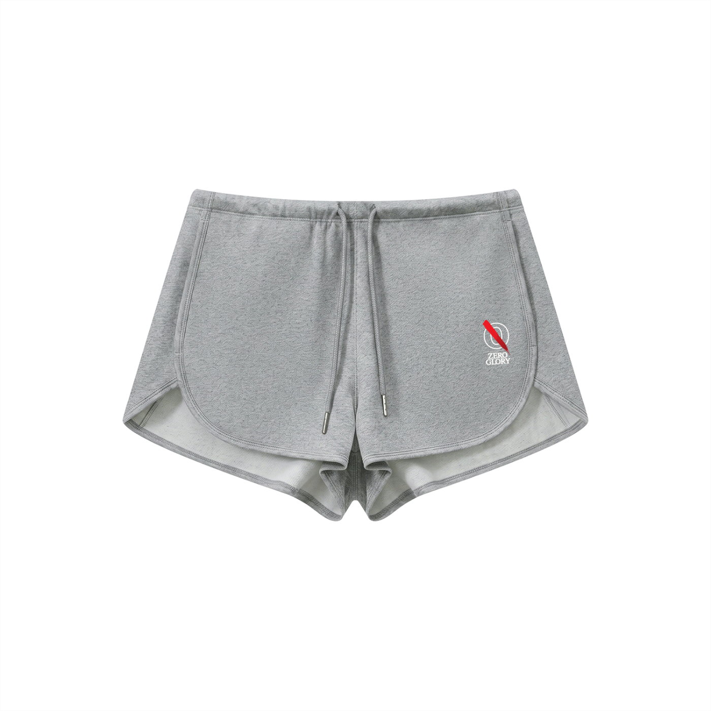 Zero Glory women’s heavyweight relaxed shorts front view