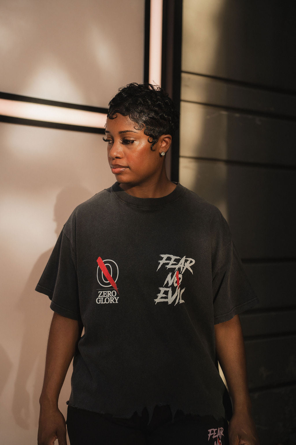 Distressed Unisex Casual Shirt by Zero Glory
